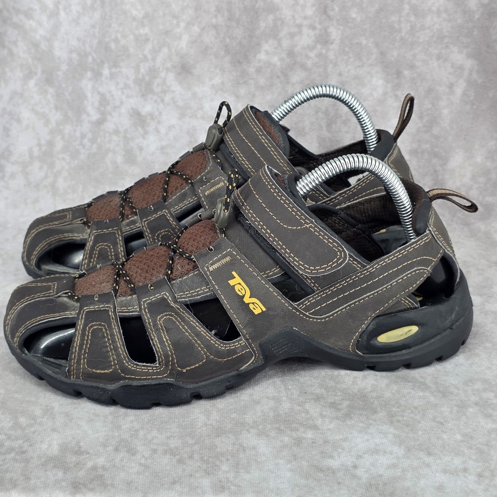 TEVA Forebay River Sandals Mens 8 Brown Hiking Water Fisherman Shoes